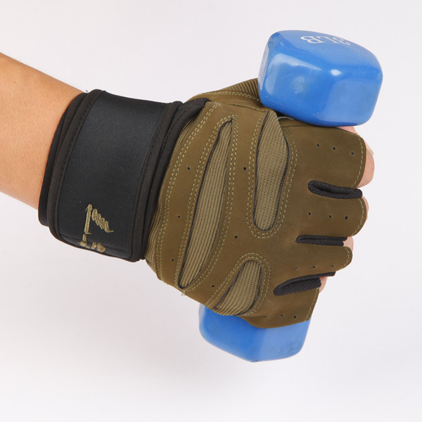 Unisex Tactical Glove with Long Belt Wrist Protection Gloves Army Combat Hlaf Finger Gloves breathable and Comfortable