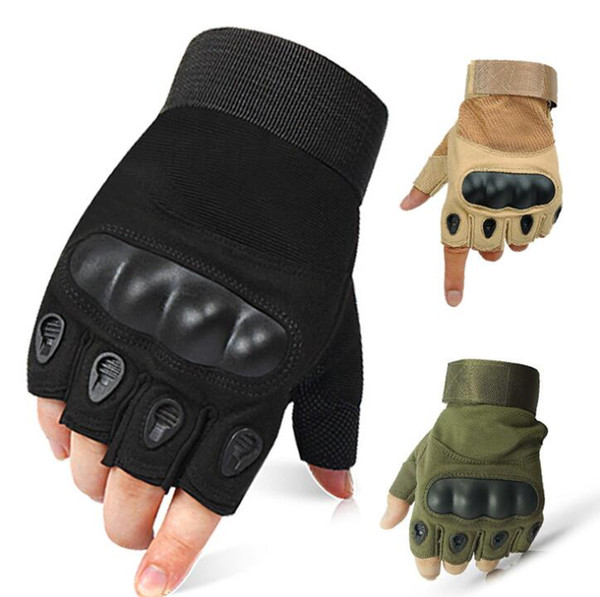 Tactical Gloves Outdoor cycling sports Half Finger Army Gloves Antiskid Sports Microfiber Mens High quality ski fishing Gloves