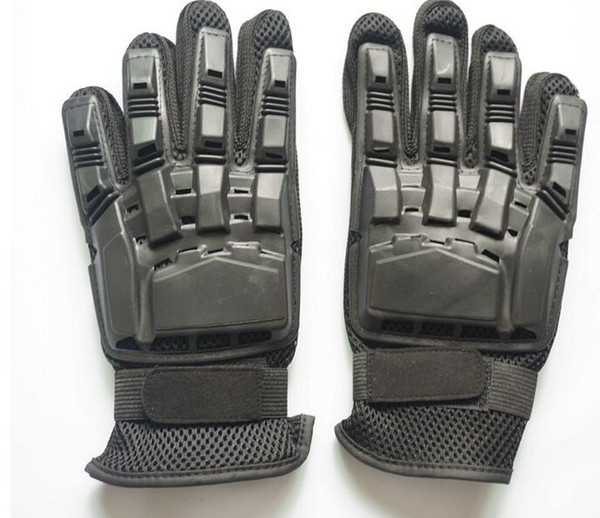 Tactical SWAT Airsoft Paintball CS Gloves police Army Impact Protective Combat Fight Gear Safety Guard Black Mittens