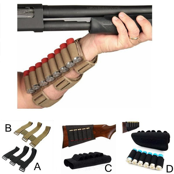 8 Rounds Ammo Shotgun Shell Holder Tactical Hunting Shooter Sleeve Mag Accessories Professional hunting arm bag Outdoor camping hunter