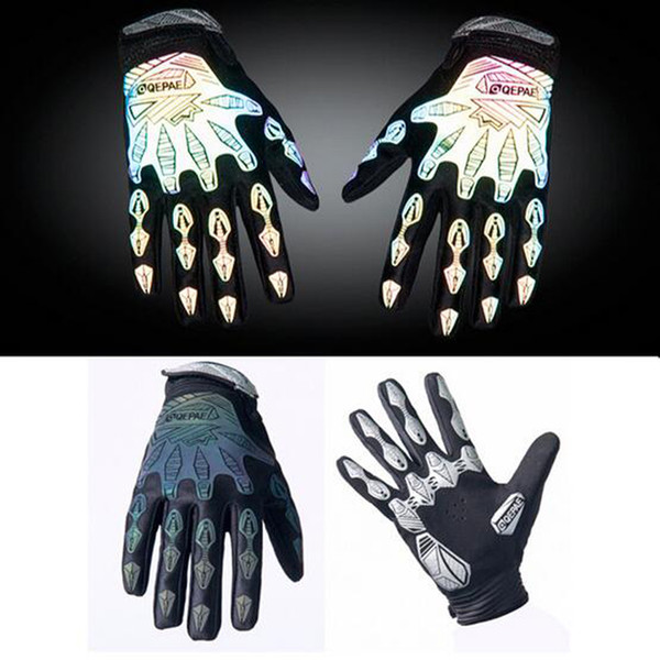 New Style Night Reflective Refers To The Riding Gloves Bike Movement Men's Machinery Refers To The Gloves
