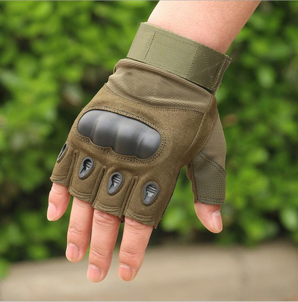 Tactical Gloves Gym Men Fighting Half Finger Army Gloves Fitness Anti-slip Gloves Bike Bicycle half finger Glove Cycling riding mitts
