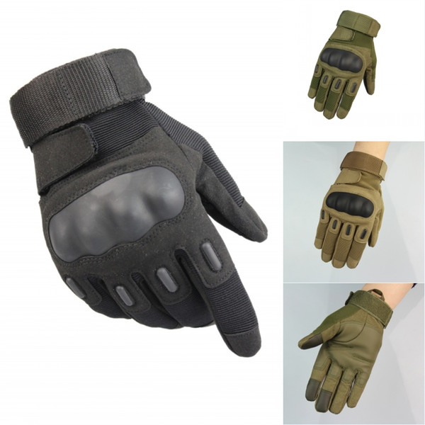 Rubber Joint Full Finger Tactical Fighting Training Shooting Outdoor Gloves Touch Screen Gloves For Motorcycle Riding Air Gun Soft Gun M329Z