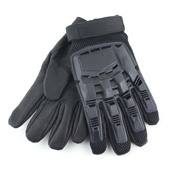 Black Classic Transformers Full Finger Sheepskin Gloves Outdoor Cycling Motorcycle Racing Mountaineering Hiking Protective Gloves M330Z