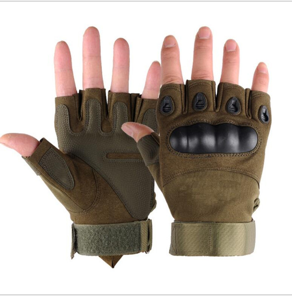 Tactical Gloves Gym Men Fighting Half Finger Army Gloves Fitness Anti-slip Gloves Bike Bicycle half finger Glove Cycling riding mitts