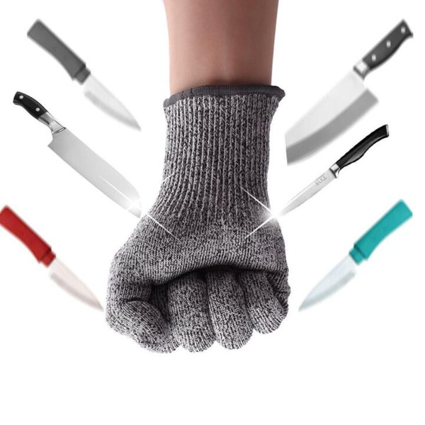 Safety Anti Cut Resistant Gloves Cut Proof Stab Resistant Metal Mesh Butcher Gloves Food Grade Level 5 Kitchen garden protection Tools
