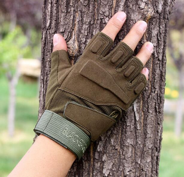 New Army Half Finger Gloves Fighting Tactical Gloves Men's Fitness High Quality Cut-proof Riding Bike Sports Gloves