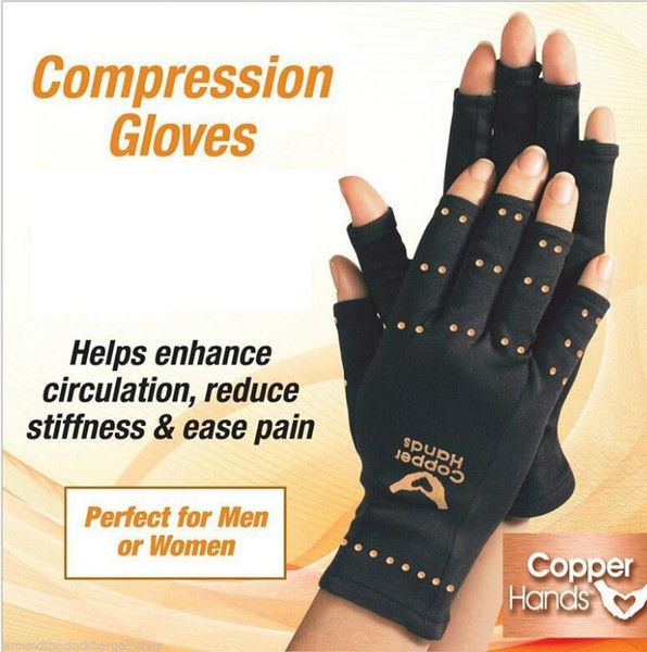 Arthritis Gloves Copper Hands Men Women Black Copper gloves fitness Glove Therapeutic Compression gloves yoga Sports mittens polybag package