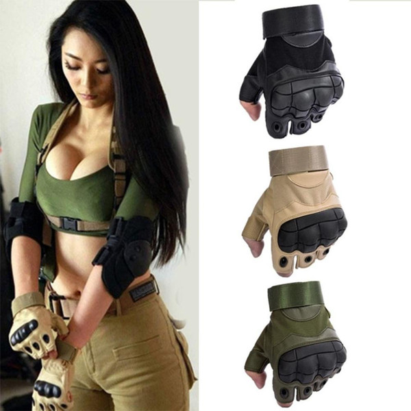2018 New Unisex Outdoor Sports Breathable Anti-slip Militar Half Finger Tactical Gloves Professional Outdoor Men's Gloves