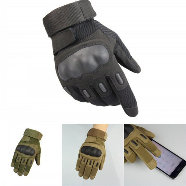 Wholesale Comprehensive Tactical Training Full Finger Gloves Outdoor Sports Mountaineering Shooting Hunting Fighting Gloves Free DHL M329Z