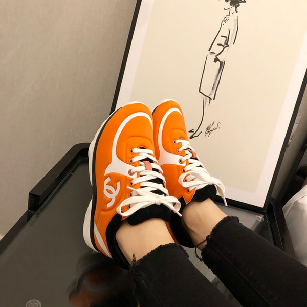 2020 hot sale new fashion wild sports shoes couple casual shoes lace shoe box DHL free shipping spot 11