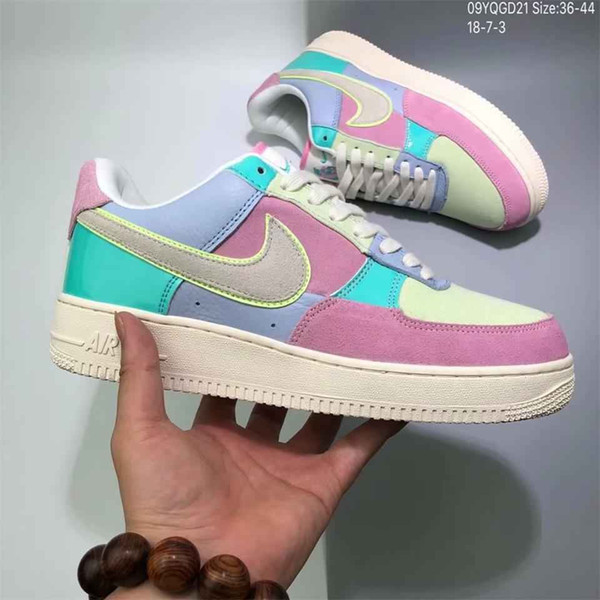 2020 high quality Forced one Low Easter Egg force 1s Suede Colorful PREMIUM MEN/WOMEN SNEAKERS SPORTS RUNNING SHOES 36-45