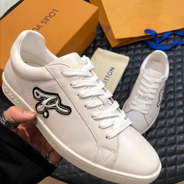 Stylish luxury men's outdoor sports shoes coach sneakers attractive tiger head snake fruit dog casual flat unisex sneakers