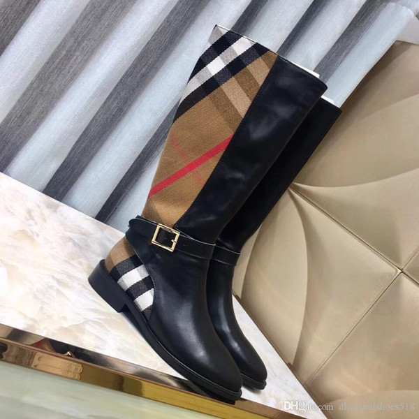 New women's popular boots classic fashion rubber shoes leather beautiful casual outdoor boots size 35-40 high quality