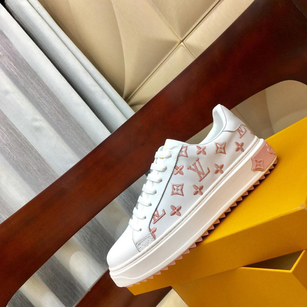 Free shipping 2020 New style Women s slip-on sneakers imported leather fabric stitching Lycra upper Flat Little white shoes size34-41 RED