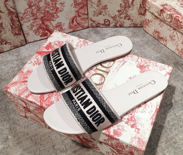 Pink and dark blue embroidered cotton slippers slipper basketball air platform sandal kanye triple vintage Espadrilles sandal slides