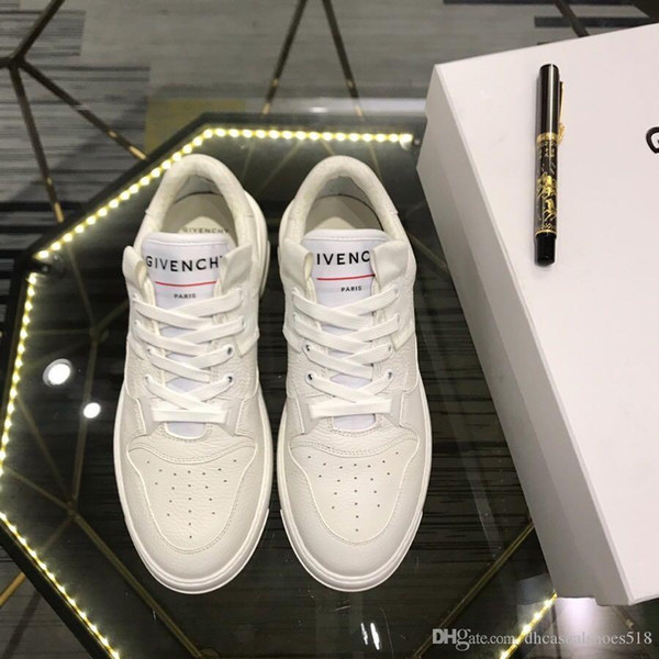 Stylish luxury men's casual shoes and breathable comfortable running shoes leather rubber flat sneakers high quality