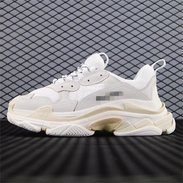 17FW Triple-S Walking Shoes Luxury Dad Shoes chaussures femme Triple S 17FW for Men Women Sneakers