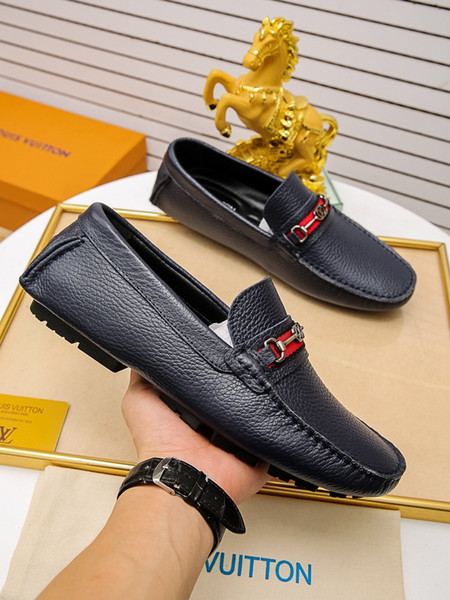 Leather simple men's business dress shoes breathable lace spring formal wedding party basic men's shoes JHBEXZ