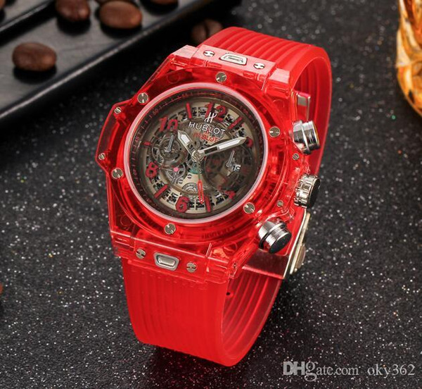 WATCHS
Hublot 

watch TOP Selling Luxury Watch Stainless Steel Case Color Rubber Strap Automatic Mechanical Men Mens Watches 01
