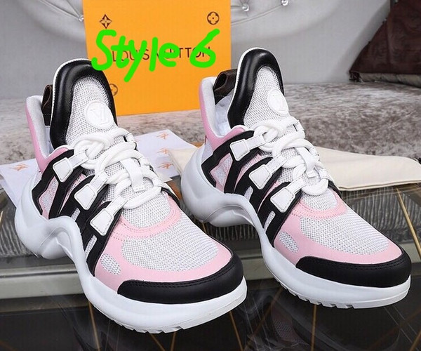 2020 new popular women's tennis shoes and luxury comfortable running sneakers leather mesh embossed travel shoes