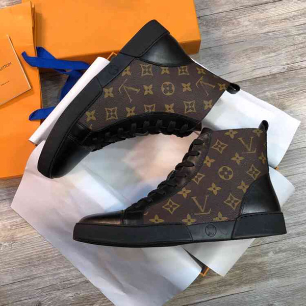 High-quality casual shoes and popular classic comfortable driving shoes real leather non-slip flat men's high-top shoes