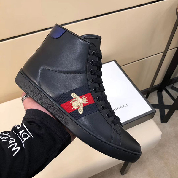 Super luxury casual shoes and stylish classic comfortable driving shoes real leather non-slip men's high-top shoes
