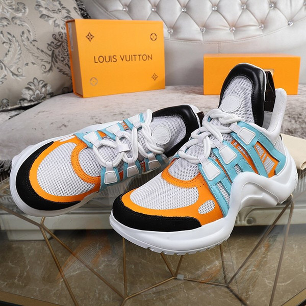 Free shipping 2020 New fashion design Couple models casual shoes luxury Men's women's shoes Basketball sneakers popular blue SIZE 35-44