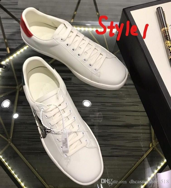 Stylish women's tennis shoes and classic luxury comfortable casual shoes leather flat running sneakers lace box