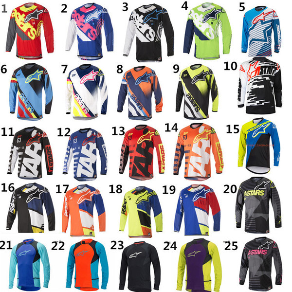 MOTO GP Bike Clothing Cycling Series Jersey Long Sleeve Top Downhill Racing Motorcycle Mountain Bike Motocross Off-road Fox TLD T-shirt