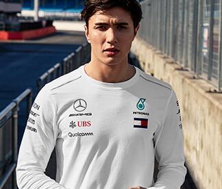 2019 Mercedes-AMG Mercedes-Benz F1 crew neck long-sleeved T-shirt team long-sleeved spring and autumn new