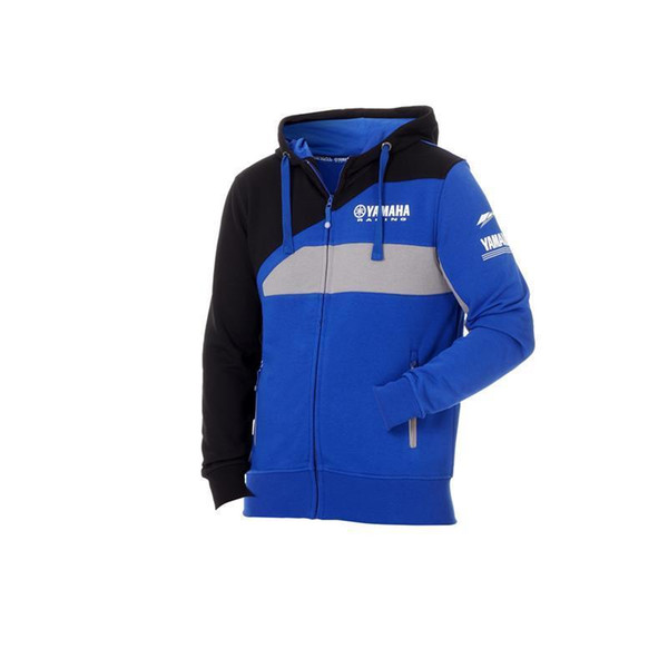 New 100% Cotton Moto GP For Yamaha m1 Team Racing Hoodie Blue Sports Crew Fleece Sweatshirt 8