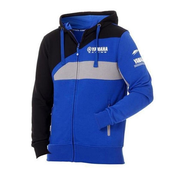 2019 new Men's Zipper Hoodies MOTO GP Cotton Jacket For YAMAHA Factory Sport Riding Motorcycle Sweatshirt Windproof Motocross Jacket