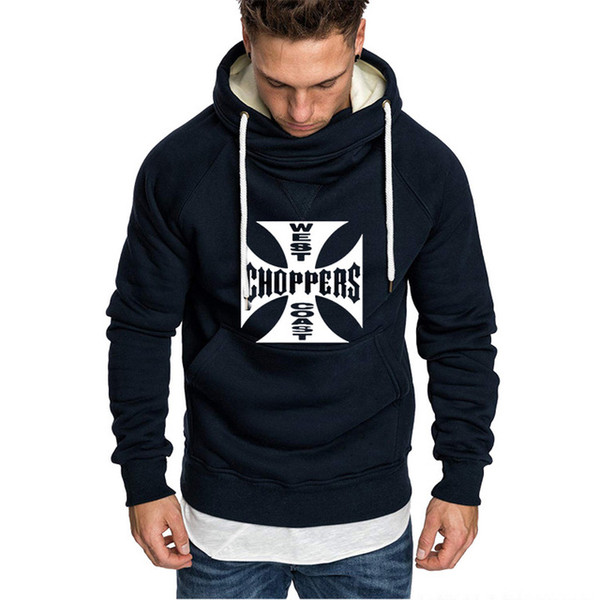 Spring Autumn Sweatshirt West Coast Choppers Hoodies Men Warm Fleece Hooded Hip Hop Harajuku Tracksuit Men Hoodies Y