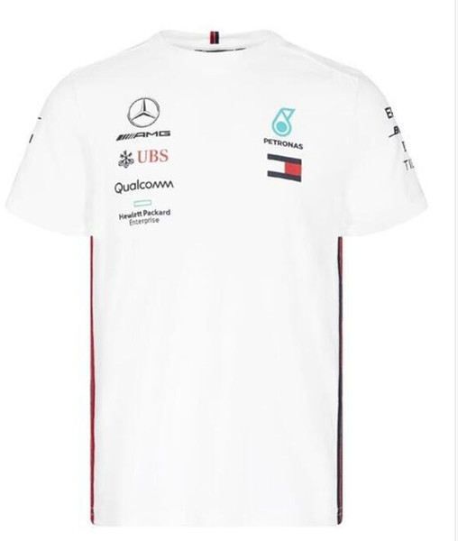 2019 Formula 1 F1 Mercedes-Benz AMG Team T-shirt Hamilton / Bottas Team Edition Quick-Drying Quick-Drying Top Short Sleeve