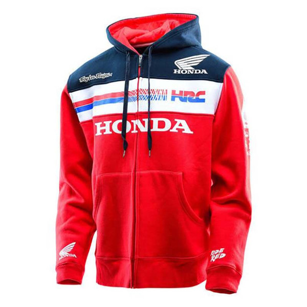 Hot Men Women MOTO GP For Honda HRC Racing Zipper Hooded Hoodie Fashion Men Jacket Size S-3XL