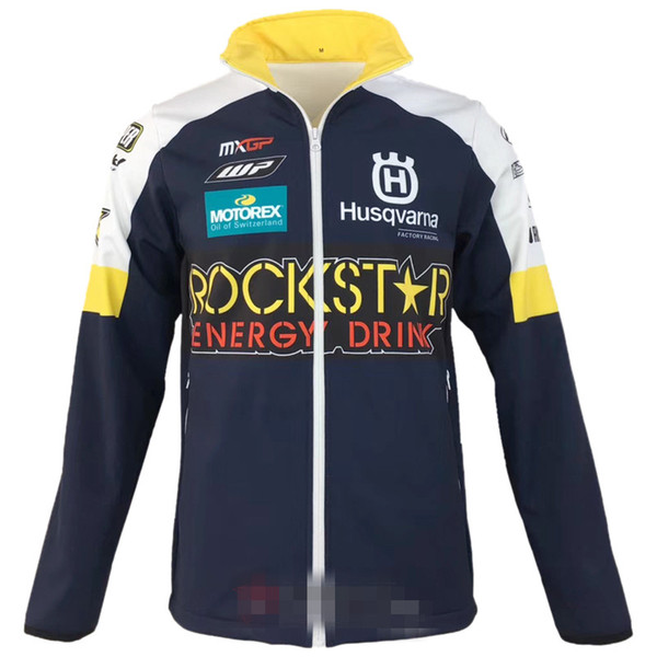 New for HUSQVARNA motocross Sweatshirts Outdoor sports Softshell Jacket motorcycle racing jackets With zipper Keep warm