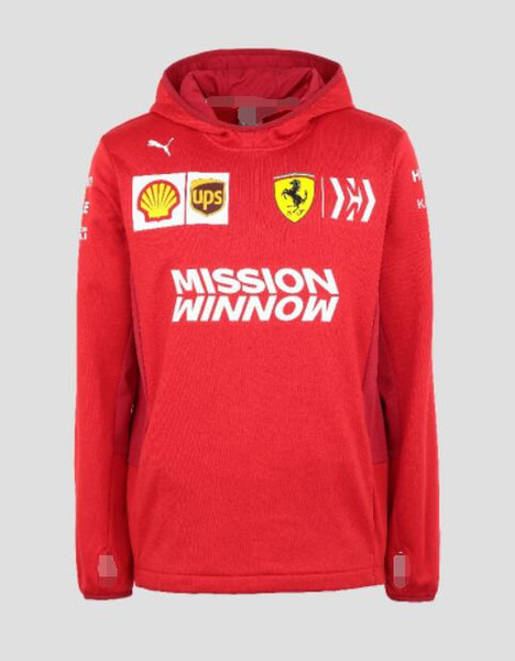 F1 team suit sweater 2020 season Ferrari team suit sports hooded sweater racing suit long sleeve sweater coat