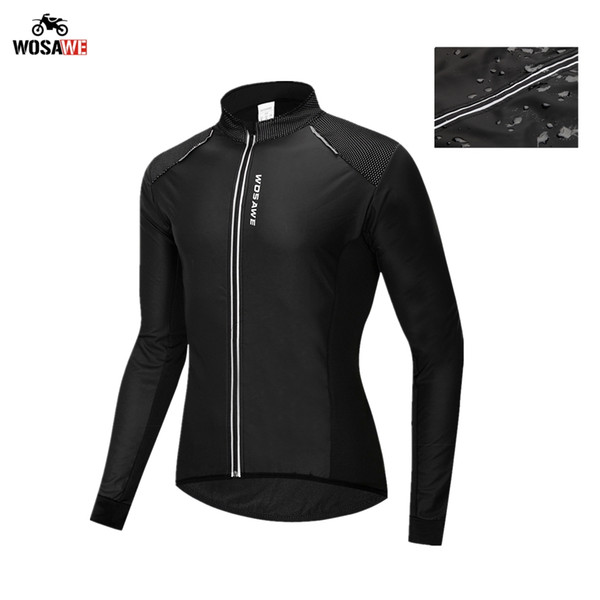 WOSAWE Motorcycle Jacket Motocross Waterproof Jacket PU Leather Winter Thermal Road Bike Jerseys Chaqueta De Moto