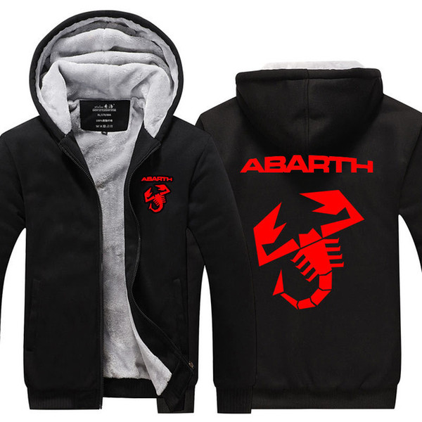 male jacket Winter fashion new arrive thicken Abarth sweatshirt clothes Winter Hooded coat g