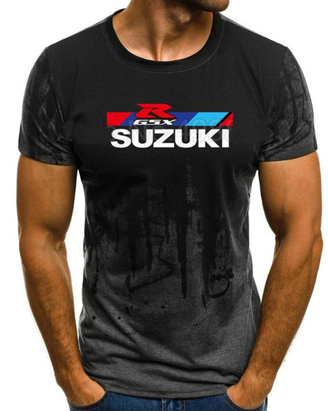 New Summer Fashion for GSX R Gsxr Racing Short Sleeve Mens Black Print T-shirts Tops Printed Male O-neck t-shirt K