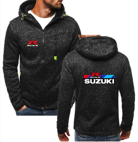 Autumn Men Jackets Hooded Coats Casual Zipper Sweatshirts Male for Gsxr Gsx R Print Tracksuit Fashion Mens Clothing H