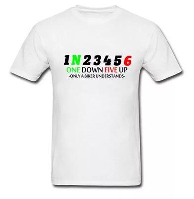 Front print 1N23456 printed motorcycle T-shirt short sleeve T-shirt. Welcome to customize the pictures or text you need