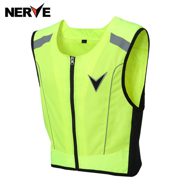 NERVE Riding Tribe Reflective Desgin Waistcoat Clothing Motocross Off-Road Racing Vest Motorcycle Touring Night Riding Jacket