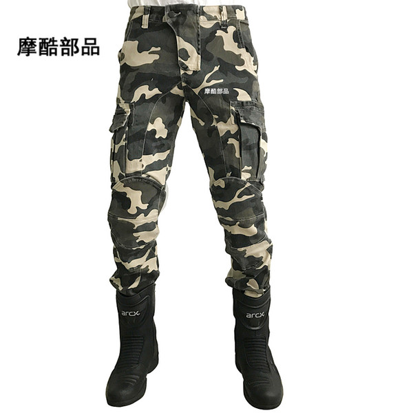 High Quanlity with Pad! riding pants/ OFF-ROAD PANTS/ Motorcycle pant Bicycle Knight's pant Offroad trousers camouflage color