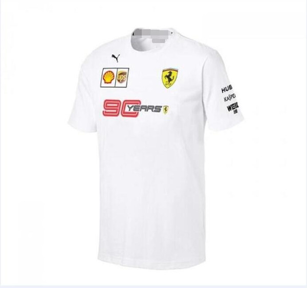 Custom F1 Formula 1 Puma Short Sleeve T-Shirt Team Suit Ferrari Racing Suit 90th Anniversary Quick-Dry T-Shirt