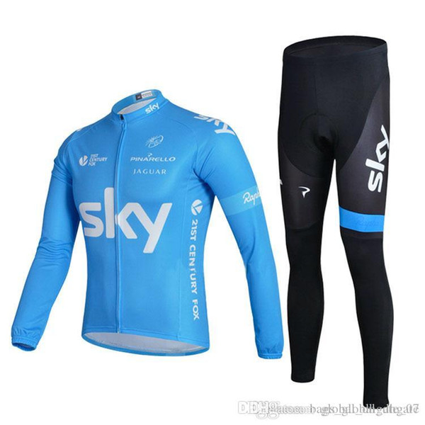 2019 Tour DE France team Long sleeve Suit Breathable Polyester stretch Zipper Cycling jerseys Quick Dry H01