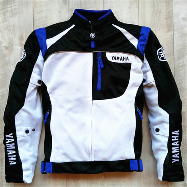 Summer Mesh Motorcycle Jackets Moto Racing Windproof Jackets fit for Yamaha Motor With 5pcs Protectors Men Motorbike Jacket