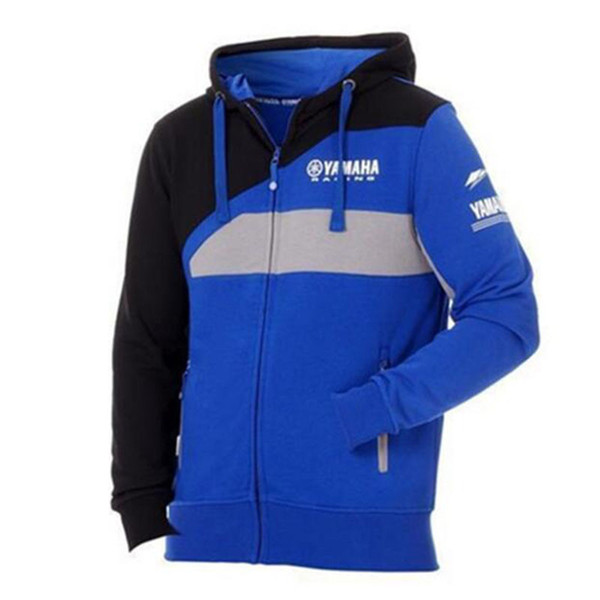 Men's Zipper Hoodies MOTO GP Cotton Jacket For YAMAHA Factory Sport Riding Motorcycle Sweatshirt Windproof Motocross Jacket