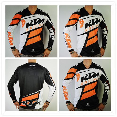 Brand-KTM Motocross jerseys T shirts OFF ROAD motorcycle Bicycle Cycling Jerseys Breathable Sweatshirt MTB Downhill jersey Quick Dry